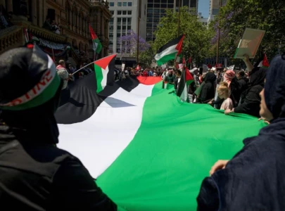 thousands in australia join pro palestinian march over gaza