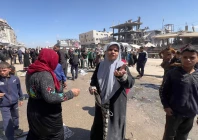 displaced palestinians inspect the site targeted by israeli warplanes in the jabalia refugee camp in the northern gaza strip on march 16 2026 photo reuters displaced palestinians inspect the site targeted by israeli warplanes in the jabalia refugee camp in the northern gaza strip on march 16 2026 photo reuters
