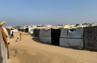 view of tents in gaza photo dr irtaza khan