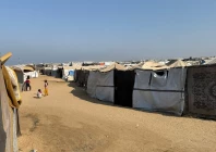 view of tents in gaza photo dr irtaza khan