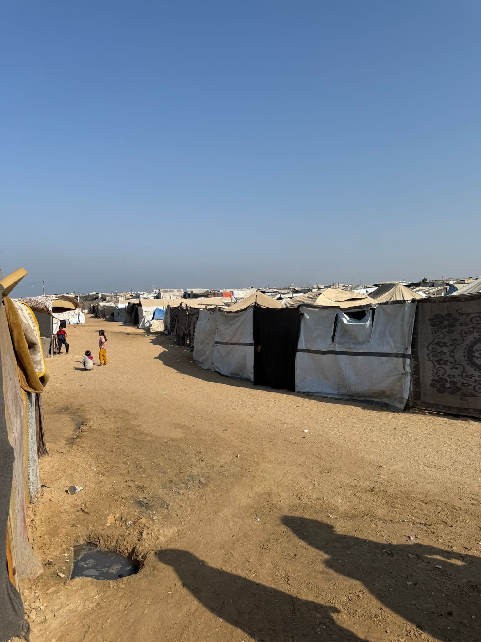 View of tents in Gaza. PHOTO: DR IRTAZA KHAN
