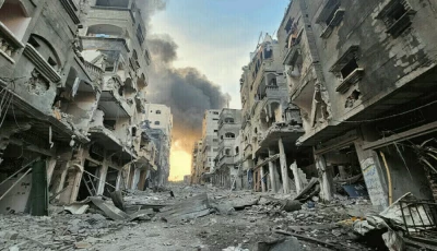 destroyed city of gaza after israeli bombardment photo reuters