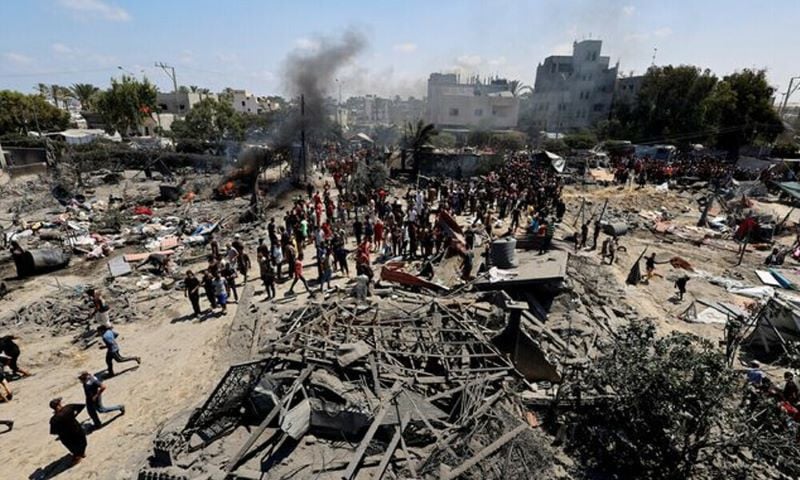 at least 20 children were also killed in fresh airstrikes in gaza photo afp