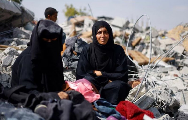 palestinian sisters samar and sahar grieve as they search for their missing mother amira al breim at the rubble of a house hit in an israeli strike in khan younis in the southern gaza strip june 3 2024 photo reuters palestinian sisters samar and sahar grieve as they search for their missing mother amira al breim at the rubble of a house hit in an israeli strike in khan younis in the southern gaza strip june 3 2024 photo reuters