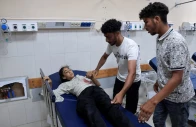 a palestinian girl wounded in an israeli strike on a tent according to medics receives medical treatment at nasser hospital in khan younis in the southern gaza strip july 8 2026 reuters