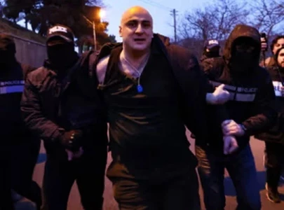 georgia police arrest 2 opposition leaders at protest