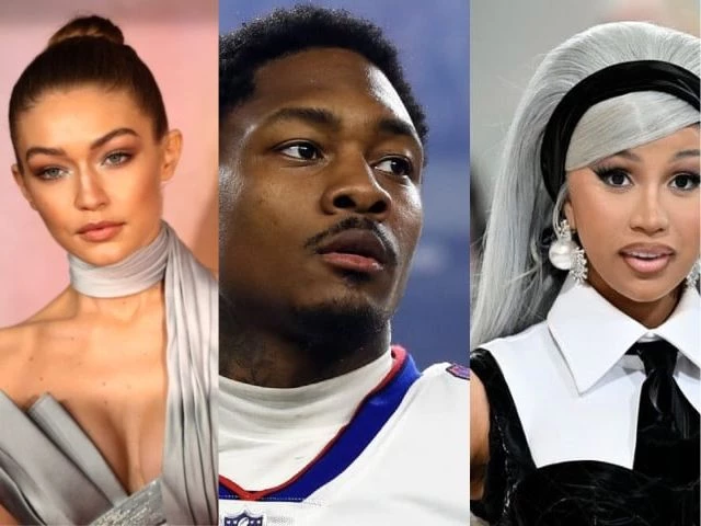 gigi hadid stefon diggs and cardi b spotted filming in nyc