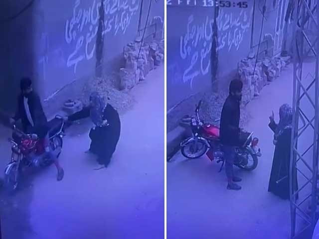 the display of courage from the brave student caught the suspect by surprise who fell from his motorcycle screengrab