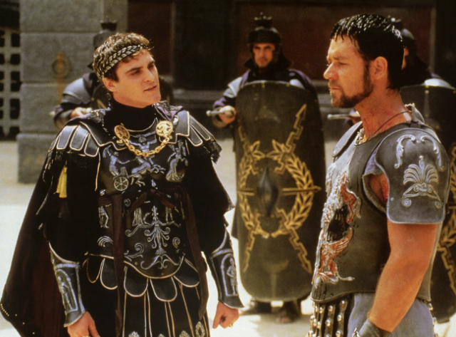 ridley scott reveals joaquin phoenix s cold feet on gladiator crowe calls it unprofessional