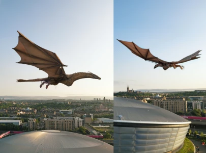 game of thrones dragon flies over glasgow to mark 2026 commonwealth games