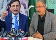 a combination picture shows pakistan tehreek e insaf chairman barrister gohar ali khan and prime minister s coordinator for information and khyber pakhtunkhwa affairs ikhtiyar wali khan photo reuters screengrab