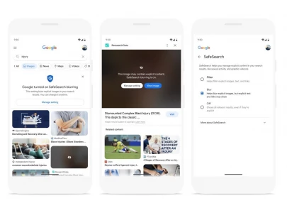 google to blur explicit images in search results by default