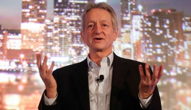 artificial intelligence pioneer geoffrey hinton speaks at the thomson reuters financial and risk summit in toronto december 4 2017 photo reuters artificial intelligence pioneer geoffrey hinton speaks at the thomson reuters financial and risk summit in toronto december 4 2017 photo reuters