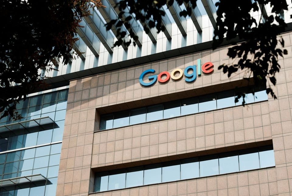 a logo of google is seen on its office building in hyderabad india january 29 2024 photo reuters file
