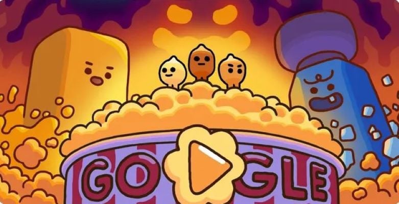 google doodle honours popcorn s legacy with an interactive game to mark a special day photo google