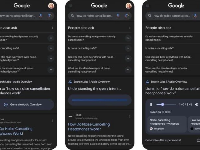 right now audio overviews in search is only available in english in the us photo the verge right now audio overviews in search is only available in english in the us photo the verge