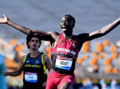 gout gout shatters 56 year old australian 200m record surpasses usain bolt s under 18 mark