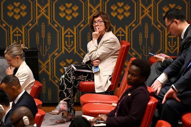 downing street chief of staff sue gray attends the 79th united nations general assembly at the headquarters of the united nations un in new york u s september 25 2024 photo reutersdowning street chief of staff sue gray attends the 79th united nations general assembly at the headquarters of the united nations un in new york u s september 25 2024 photo reuters