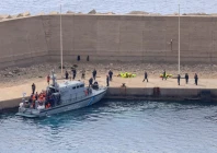 a greek coast guard vessel transfers activists of the global sumud flotilla which was intercepted on international waters by the israeli navy at the port of atherinolakkos on the island of crete greece may 1 2026 photo reuters