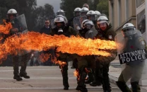 hundreds of thousands protest in greece on train crash anniversary as clashes erupt in athens hundreds of thousands protest in greece on train crash anniversary as clashes erupt in athens