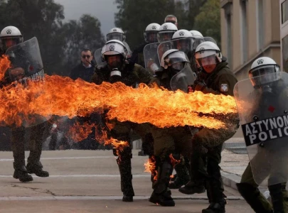 hundreds of thousands protest in greece on train crash anniversary as clashes erupt in athens hundreds of thousands protest in greece on train crash anniversary as clashes erupt in athens