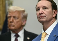 l r us president donald trump and louisiana governor jeff landry attend an event with hyundai executives in the roosevelt room of the white house in washington dc march 24 2025 photo afp