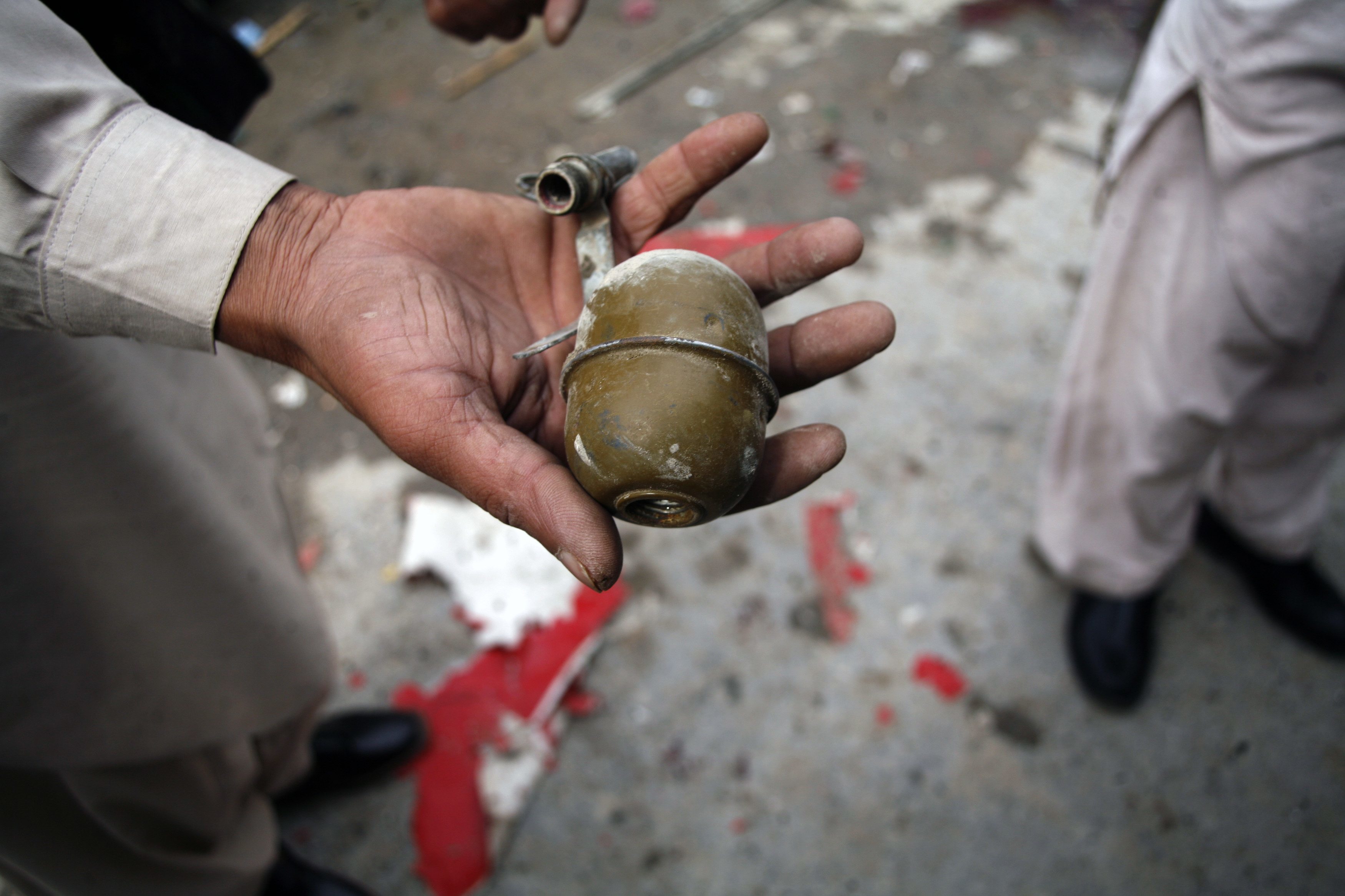 a reuters file image of a grenade