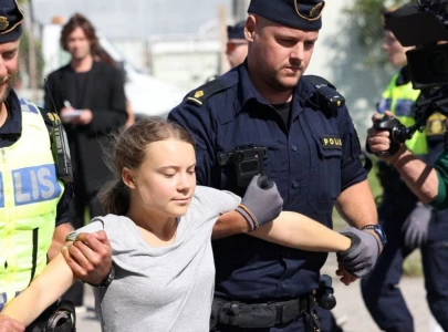 swedish activist greta thunberg detained at copenhagen university over israel boycott appeal