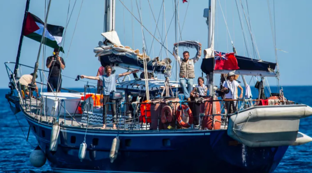 Greta Thunberg on Aid Boat