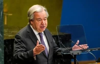 united nations secretary general antonio guterres speaks to delegates during a meeting on nuclear non proliferation treaty at un headquarters in new york city us april 27 2026 reuters
