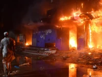 fire at the gul plaza photo xinhua