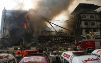 gul plaza fire death toll rises to 26 83 still missing in karachi