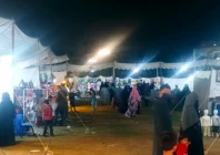 the temporary gul plaza market brings hope back to shopkeepers and shoppers alike turning a page from past sorrow stalls overflow with colourful clothes shoes bags and sparkling jewellery as women and girls flock to enjoy the festive spirit photo express
