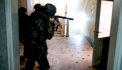 officers from russia s federal security service fsb conduct an operation in dagestan file photo afp