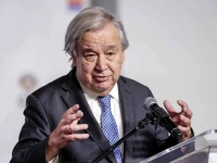 un secretary general antonio guterres speaks during a press conference at the nasrec expo center in johannesburg on november 21 2025 ahead of the g20 leaders summit photo afp un secretary general antonio guterres speaks during a press conference at the nasrec expo center in johannesburg on november 21 2025 ahead of the g20 leaders summit photo afp