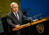 file photo united nations secretary general antonio guterres speaks to delegates during a meeting on nuclear non proliferation treaty at un headquarters in new york city us april 27 2026 reuters