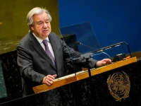 file photo united nations secretary general antonio guterres speaks to delegates during a meeting on nuclear non proliferation treaty at un headquarters in new york city us april 27 2026 reuters