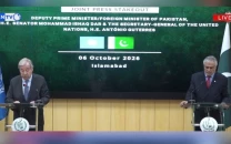 un chief guterres lauds pakistan s mediation role in us iran conflict at joint presser with fm dar un chief guterres lauds pakistan s mediation role in us iran conflict at joint presser with fm dar