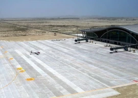 pia s first international flight from gwadar airport takes off to muscat