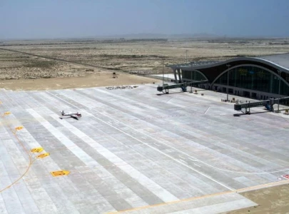 pia s first international flight from gwadar airport takes off to muscat