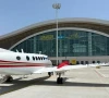 a plane parks after completing its flight test at the china aided new gwadar international airport in the southwest port city of gwadar pakistan june 4 2024 the china aided new gwadar international airport in pakistan has started carrying out a five day flight test from tuesday marking that the project is about to enter the final sprint stage the airport s project management team said photo xinhua