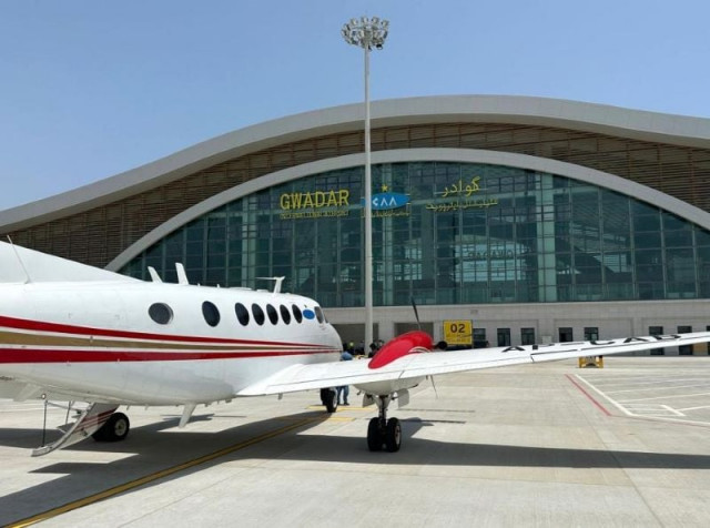 a plane parks after completing its flight test at the china aided new gwadar international airport in the southwest port city of gwadar pakistan june 4 2024 the china aided new gwadar international airport in pakistan has started carrying out a five day flight test from tuesday marking that the project is about to enter the final sprint stage the airport s project management team said photo xinhua a plane parks after completing its flight test at the china aided new gwadar international airport in the southwest port city of gwadar pakistan june 4 2024 the china aided new gwadar international airport in pakistan has started carrying out a five day flight test from tuesday marking that the project is about to enter the final sprint stage the airport s project management team said photo xinhua