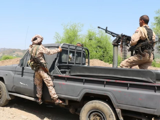 members of the saudi backed yemeni government forces ride on a military pick up vehicle as they patrol a road leading to a frontline of clashes with iran aligned houthi fighters in taiz province yemen september 30 2026 reuters members of the saudi backed yemeni government forces ride on a military pick up vehicle as they patrol a road leading to a frontline of clashes with iran aligned houthi fighters in taiz province yemen september 30 2026 reuters