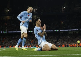 manchester city s nico o reilly celebrates scoring their third goal with manchester city s erling haaland against afc bournemouth photo reuters