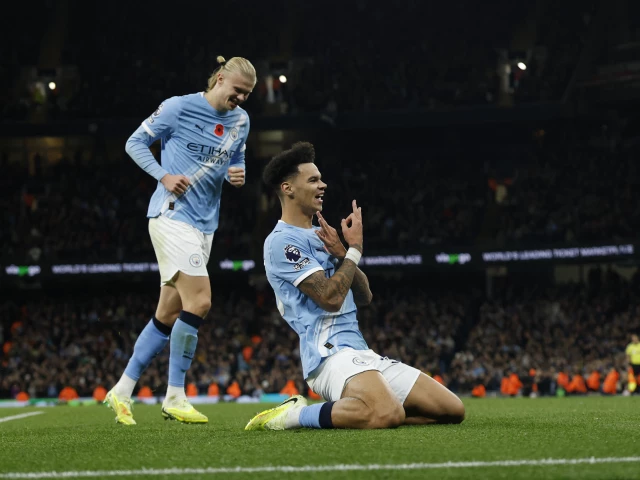 manchester city s nico o reilly celebrates scoring their third goal with manchester city s erling haaland against afc bournemouth photo reuters manchester city s nico o reilly celebrates scoring their third goal with manchester city s erling haaland against afc bournemouth photo reuters