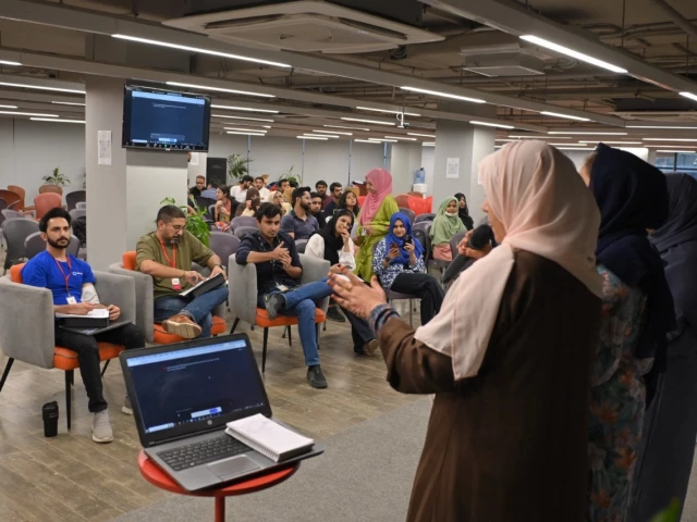 the hackathon concluded with three winning teams each receiving a pkr 25 000 cash prize photo gdg kolachi the hackathon concluded with three winning teams each receiving a pkr 25 000 cash prize photo gdg kolachi