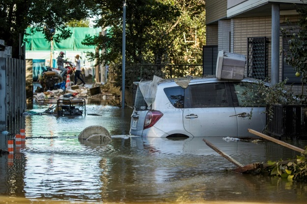Hagibis smashed into the main Japanese island of Honshu as one of the most violent typhoons in recent years. PHOTO: AFP