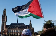 demonstrators outside the international court of justice in the hague on june 2024 photo reuters