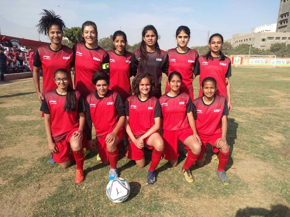 Hajra Khan (first from left, standing). PHOTO: EXPRESS