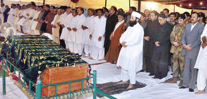 last rites hakim ali zardari laid to rest
